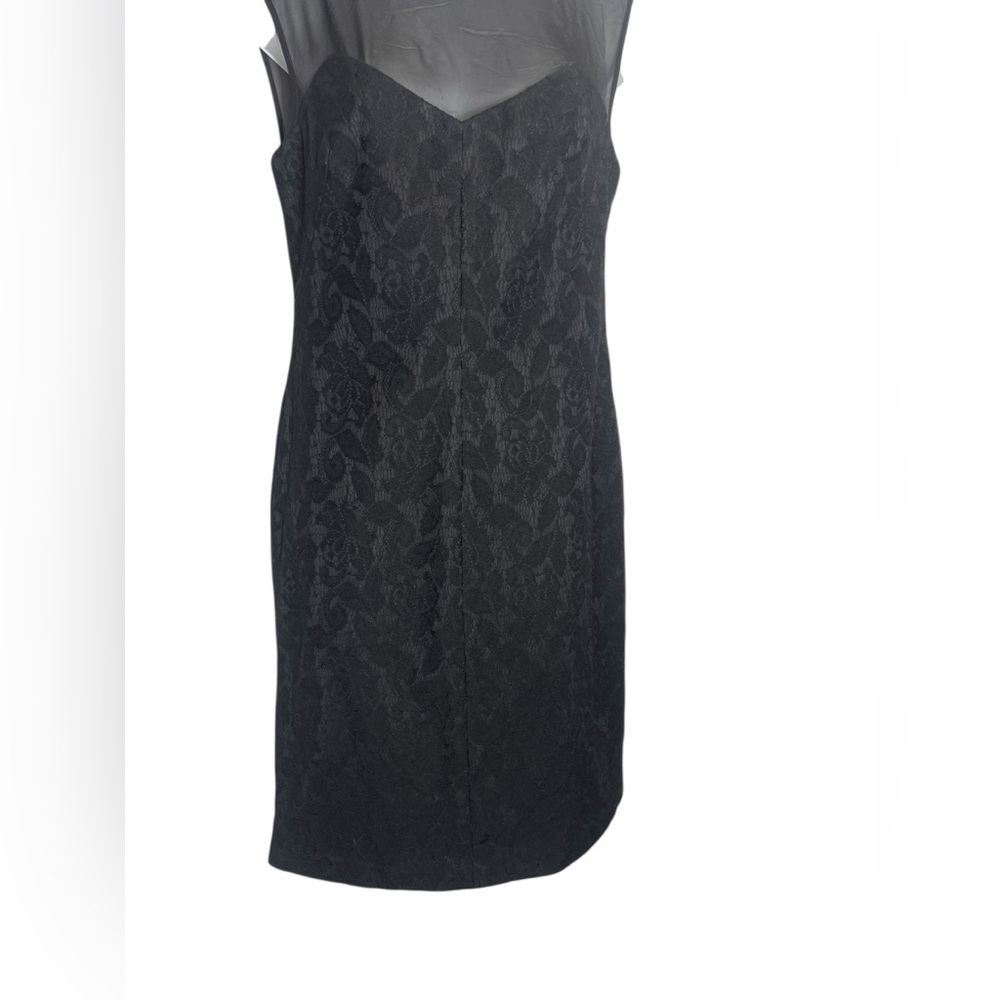 NWT Suzi Chin Dress size 6 Elegant Black‎ Lace Dress 🖤🖤 - Picture 3 of 8